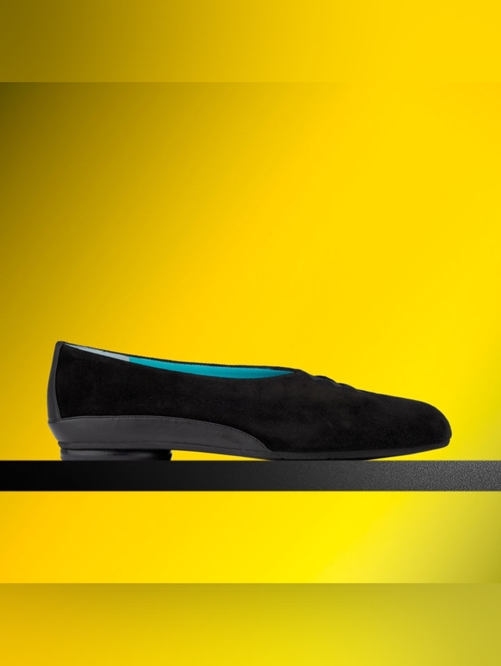 Thierry Rabotin Black Suede Flats